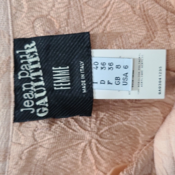 Jean paul gaultier silk floral shorts with lace - Picture 3 of 5